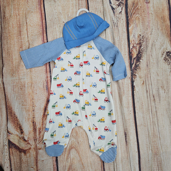 LITTLE ME TRUCKS FOOTIE SLEEPER