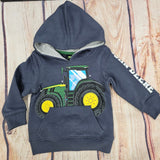 JOHN DEERE TRACTOR HOODIE OMBRE BLUE LT HTR GRAY J4J571BT