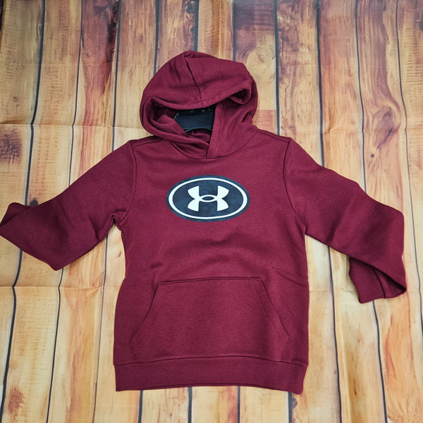 UNDER ARMOUR RIVAL FLC KEY PT HOODIE RED 6013412-625