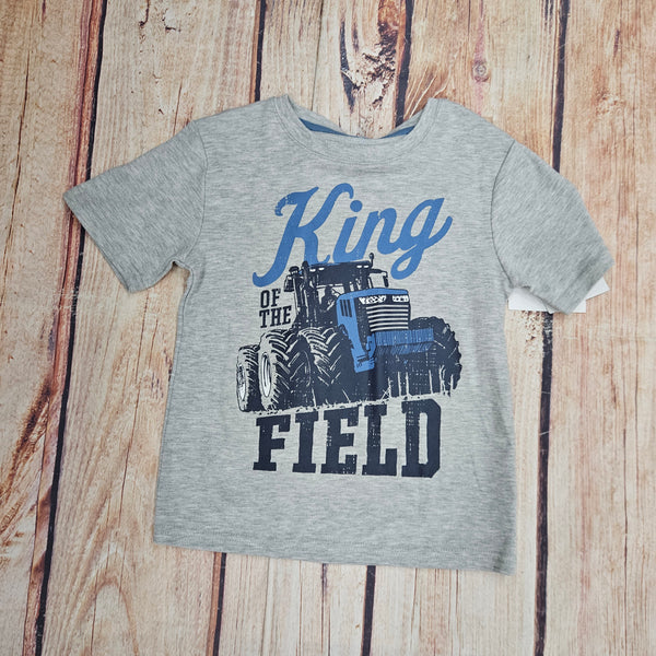 RUGGED BEAR KING OF THE FEILD HEATHER GREY T-SHIRT 13HC