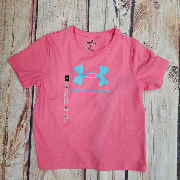 UNDER ARMOUR GIRLS RIVAL SHIMMER TEE 6004129