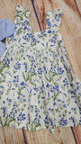 LITTLE ME BLUE FLORAL KNIT DRESS LPU15836T