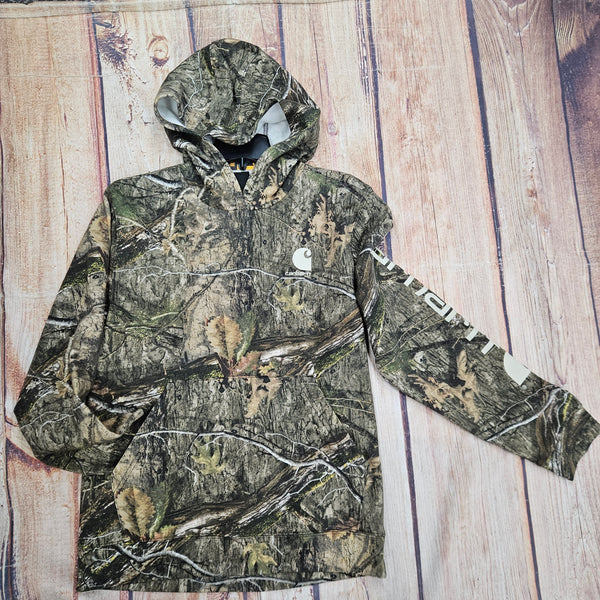 CARHARTT MOSSY OAK CAMO HOODED SWEATSHIRT