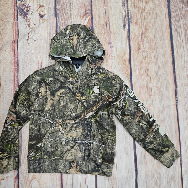 CARHARTT MOSSY OAK CAMO HOODED SWEATSHIRT