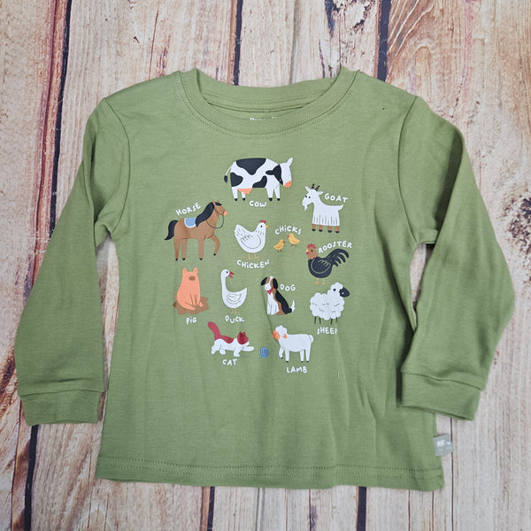 CUTIE PIE BABY FARM ANIMALS T-SHIRT GREEN PY2300052