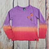 NORUK FADE TRI COLOR LONG SLEEVE SHIRT WITH FLOWERS