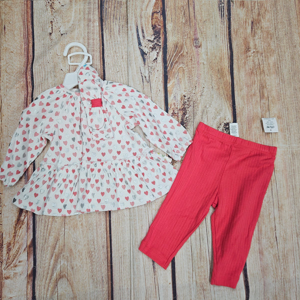 LITTLE ME HEART TUNIC SET