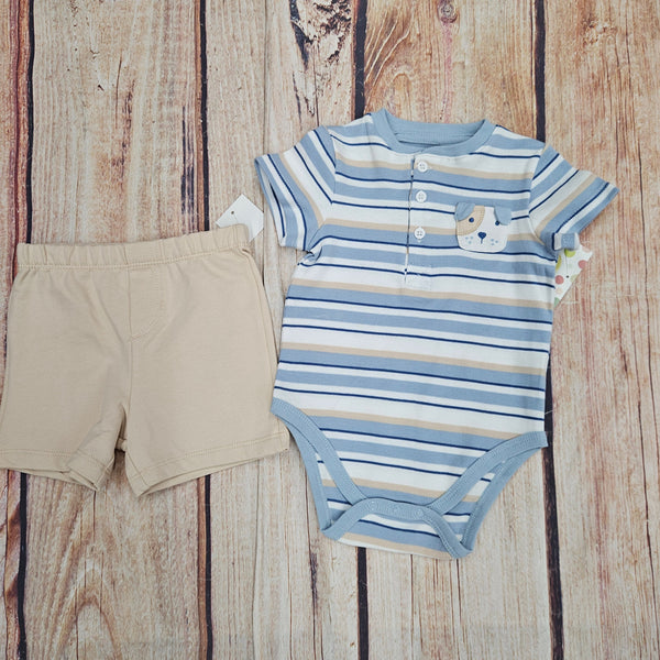 LITTLE ME PUPPY SHORT SET LCJ16096N