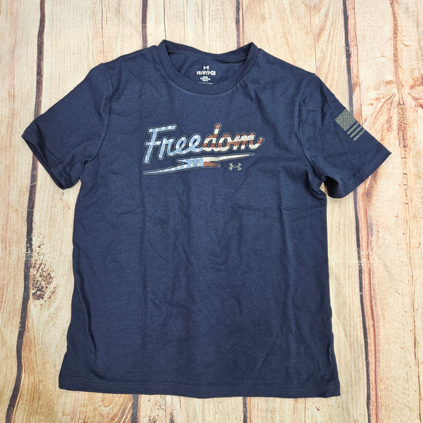 UNDER ARMOUR YOUTH FREEDOM 2 SS NAVY TEE 6005906