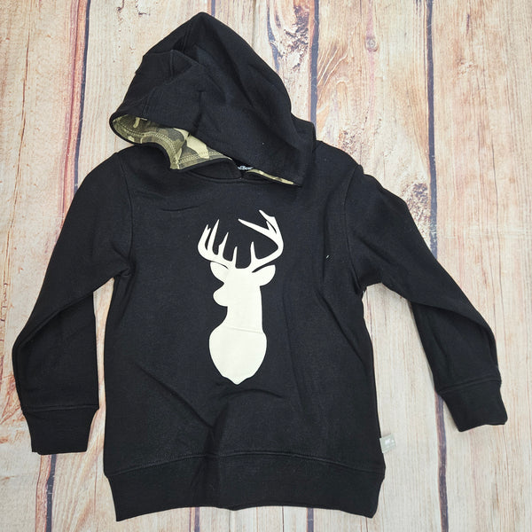 CUTIE PIE BABY DEER CAMO HOODIE BLACK PY2400005