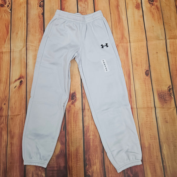 UNDER ARMOUR BOYS FLEECE JOGGERS 6013851-014 GRAY