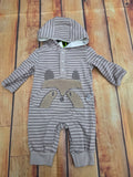 NORUK WOODLAND RACOON HOODED ROMPER