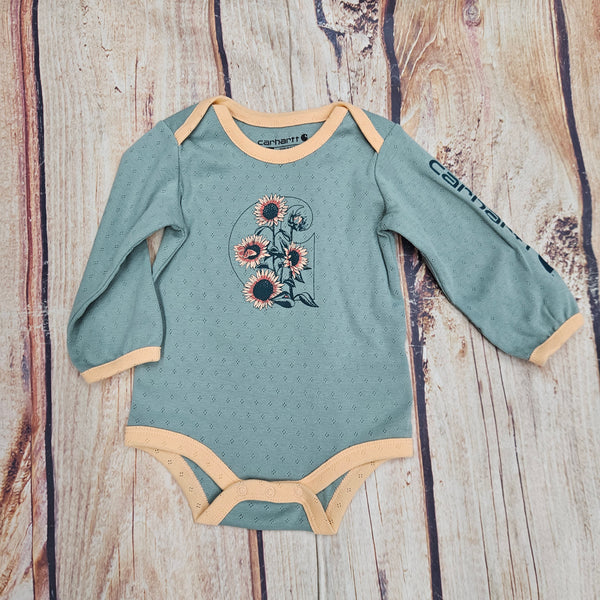 CARHARTT SUNFLOWER ONESIE LONG SLEEVE