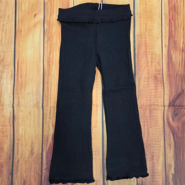 MAYORAL RIB KNIT FLARE LEGGINGS 4728 BLACK