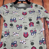 CUTIE PIE FARM BOY PAJAMA SET GREEN