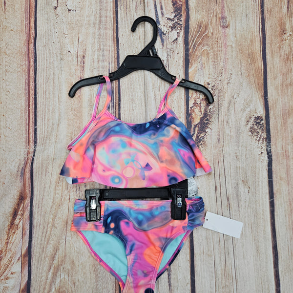 UA 2 PC BIKINI BRIGHT WATERCOLOR SWIM SUIT
