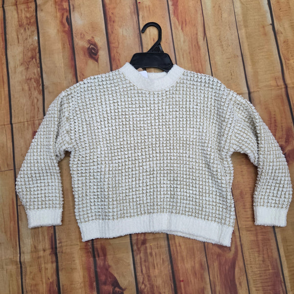 MAYORAL GIRLS STRUCTED SWEATER CREAM 7341