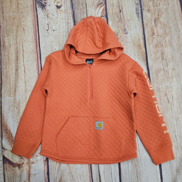 CARHARTT QUILTED CORAL JERSEY HALF ZIP CA7132