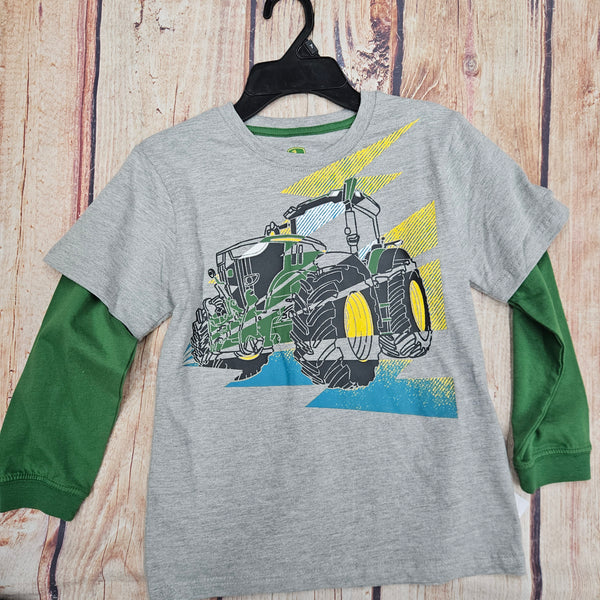 CLEARANCE JOHN DEERE TRACTOR TRIANGLES LONG SLEEVE T