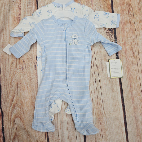 LITTLE ME PEPPY PUPPIES FOOTIE SET LLQ16939N-L457