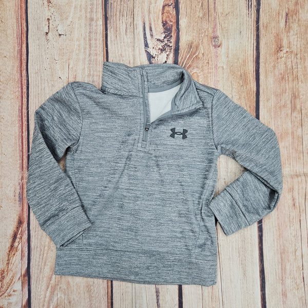 UNDER ARMOUR FLEECE 1/4 ZIP HEATHER GRAY