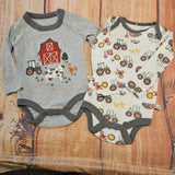 CUTIE PIE BABY 2PK FARM BODYSUIT HY2100010