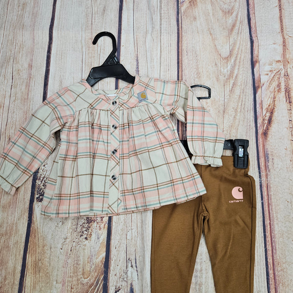 Carhartt LS Flannel Top and Legging Set