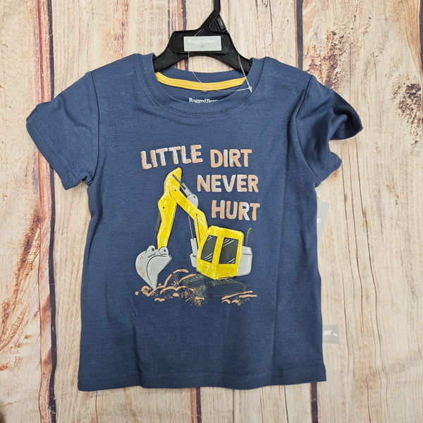 CUTIE PIE BABY LITTLE DIRT NEVER HURT TEE RBS26P-09