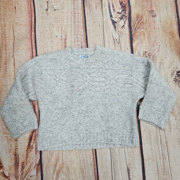 MAYORAL GIRLS KNIT SWEATER W/ SEQUINS 4306