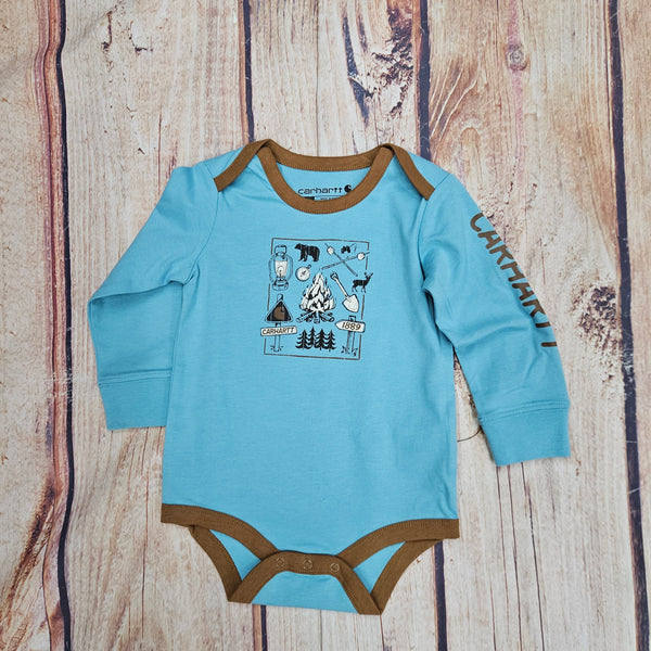 CARHARTT CAMPING LONG SLEEVE ONESIE STILLWATER