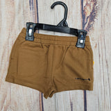 CARHARTT BROWN FRENCH TERRY SHORT CH8345