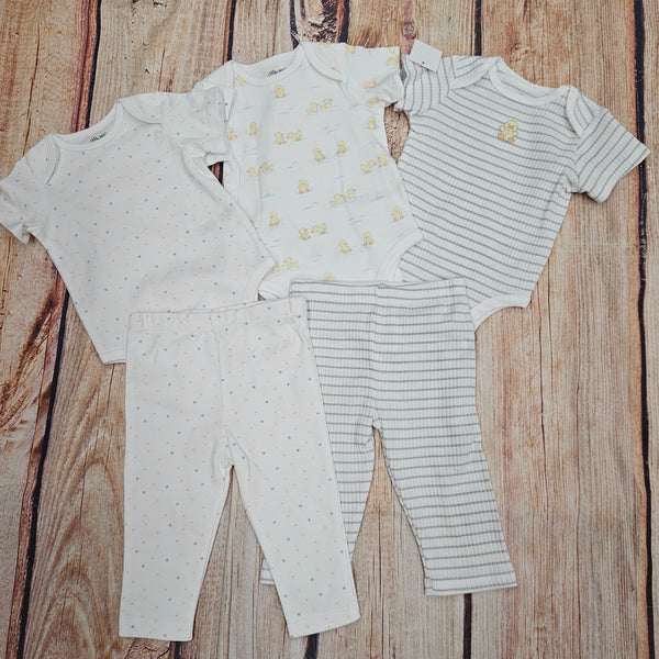 LITTLE ME 5 PC DUCK B-SUIT-PAT SET LL815606N