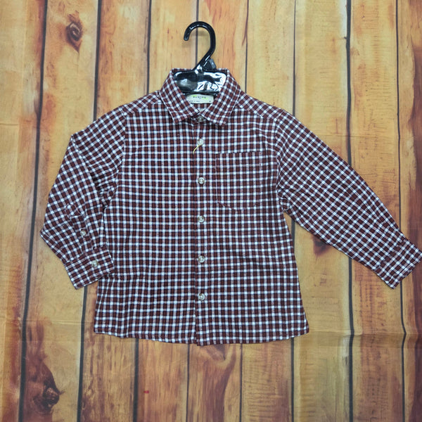MAYORAL LONG SLEEVE CHECKED SHIRT 7117