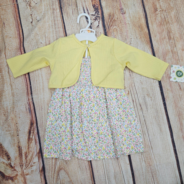 LITTLE ME GARDEN KNIT DRESS SET