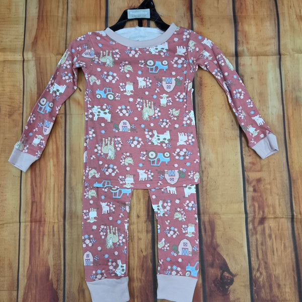 CUITE PIE FARM GIRL PAJAMA SET PINK