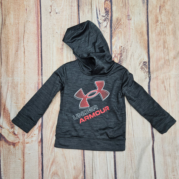 UA BOYS BIG LOGO POP TWIST HOODY BLACK 001