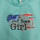 ML KIDS SMALL TOWN GIRL SS T-SHIRT TURQUOISE 0154