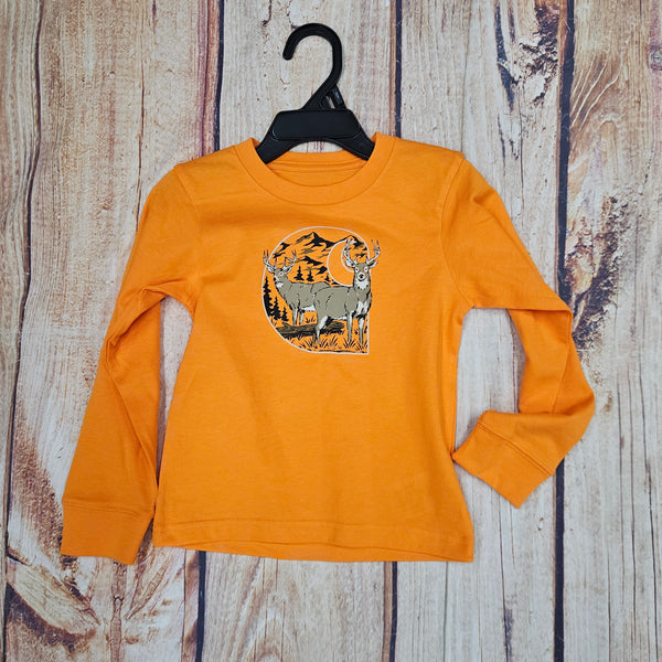 CARHARTT PAIR OF BUCKS LONG SLEEVE TEE ORANGE