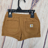 CARHARTT BROWN FRENCH TERRY SHORT CH8345