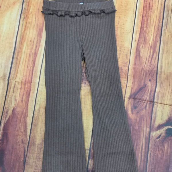 MAYORAL RIB KNIT FLARE LEGGINGS 4728 BROWN