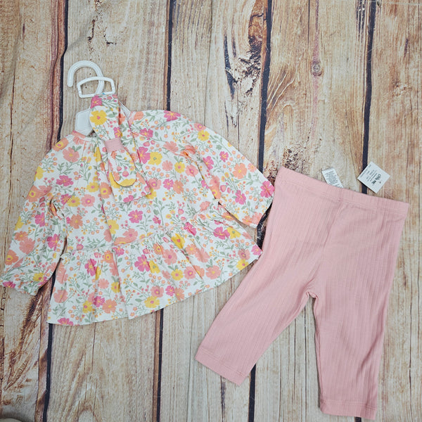 LITTLE ME BLOSSOMS TUNIC SET