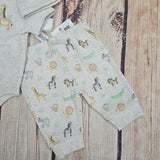 LITTLE ME JUNGLE BODY SUIT SET LC817035N