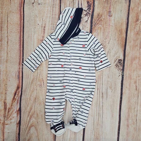 LITTLE ME SPORTS STAR FOOTIE SLEEPER