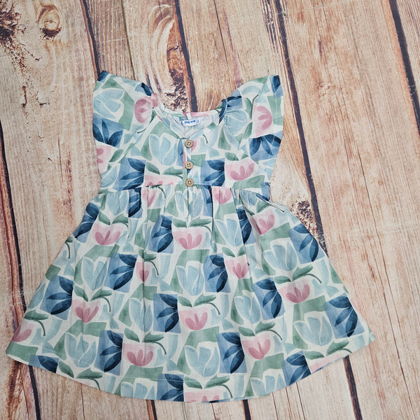 MAYORAL FLORAL PRINTED DRESS 3928