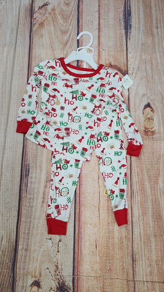 LITTLE ME HOHOHO 2 PC PAJAMA SET