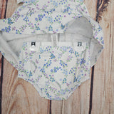 LITTLE ME TRELLIS BLUE FLORAL DRESS SET
