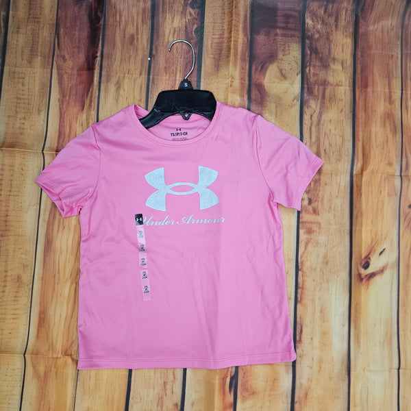 UNDER ARMOUR GIRLS SHIMMER GRAPHIC PINK 6019070