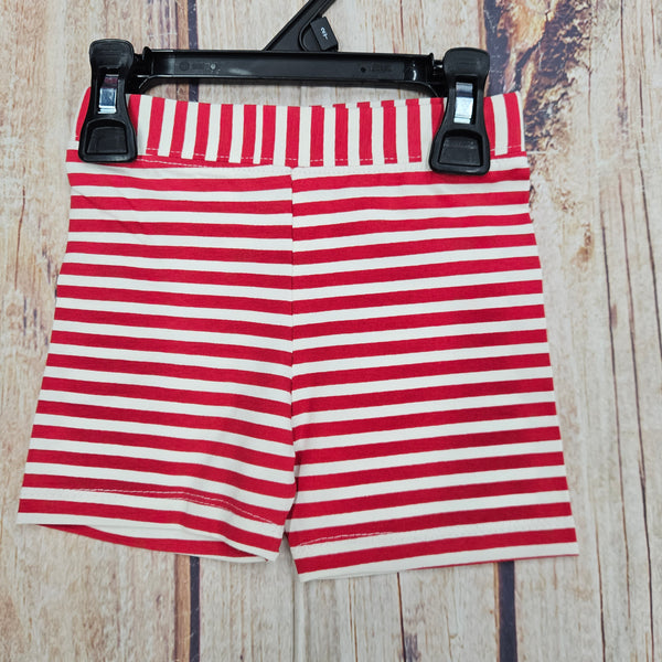 CR SPORTS RED & WHITE BSTRIPE BIKE SHORT 25052HSRD