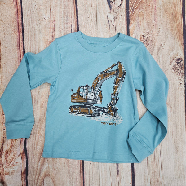 CARHARTT LONG SLEEVE CONSTRUCTION STILL WATER