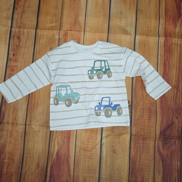 MAYORAL L/S T-SHIRT STRIPES AND PRINT 2011